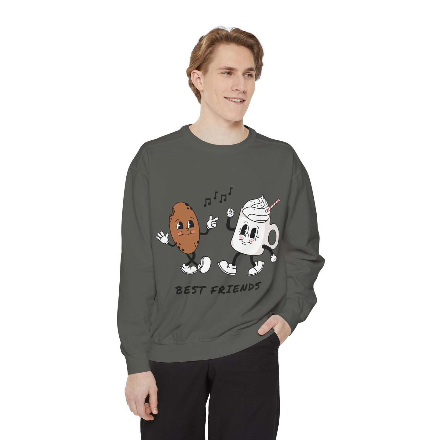 Best Friends Unisex Sweatshirt, Cozy Gift for Pet Lovers, Cute Friendship Sweatshirt, Comfortable Crewneck, Casual Outfit