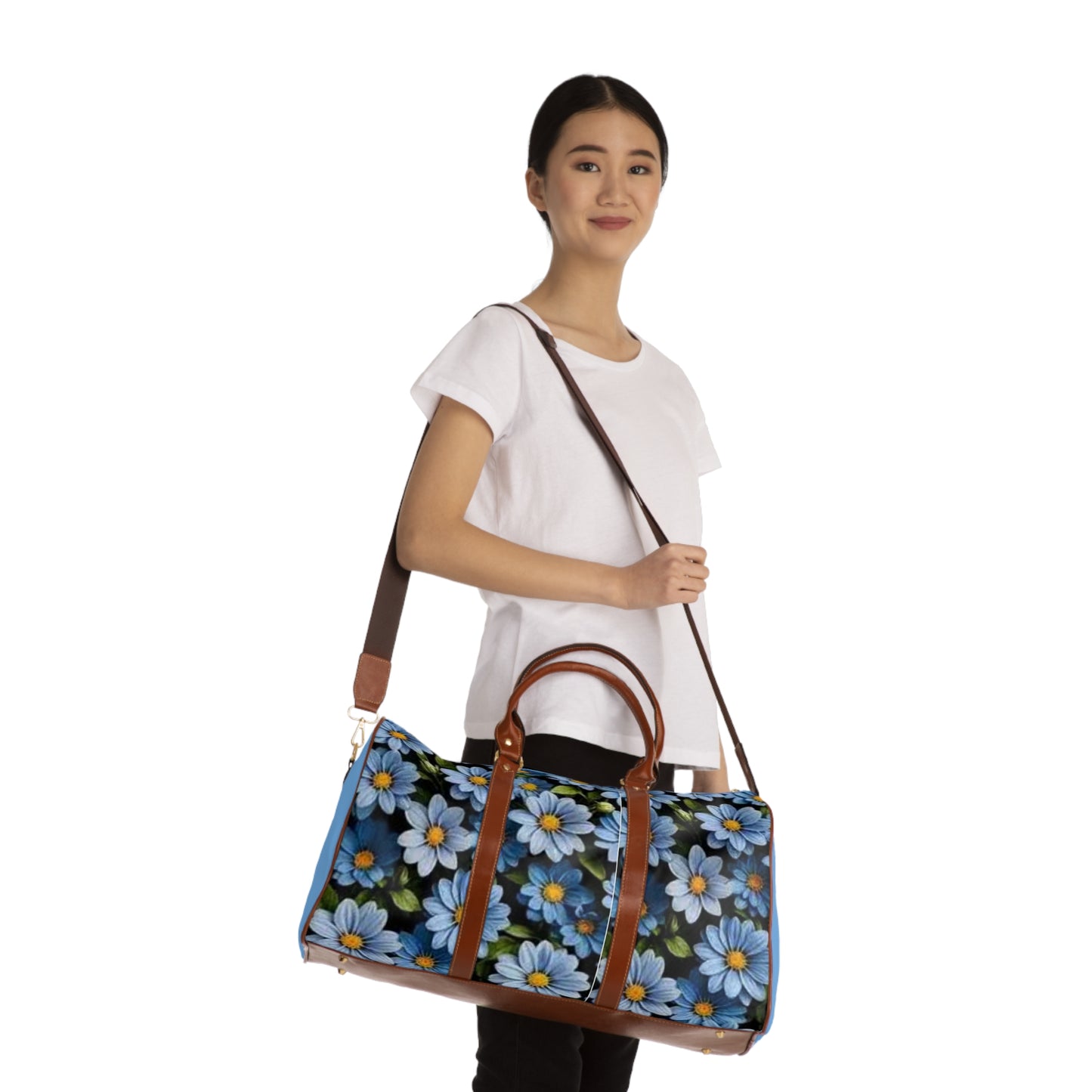 Travel Bag Simple Flower Design Waterproof