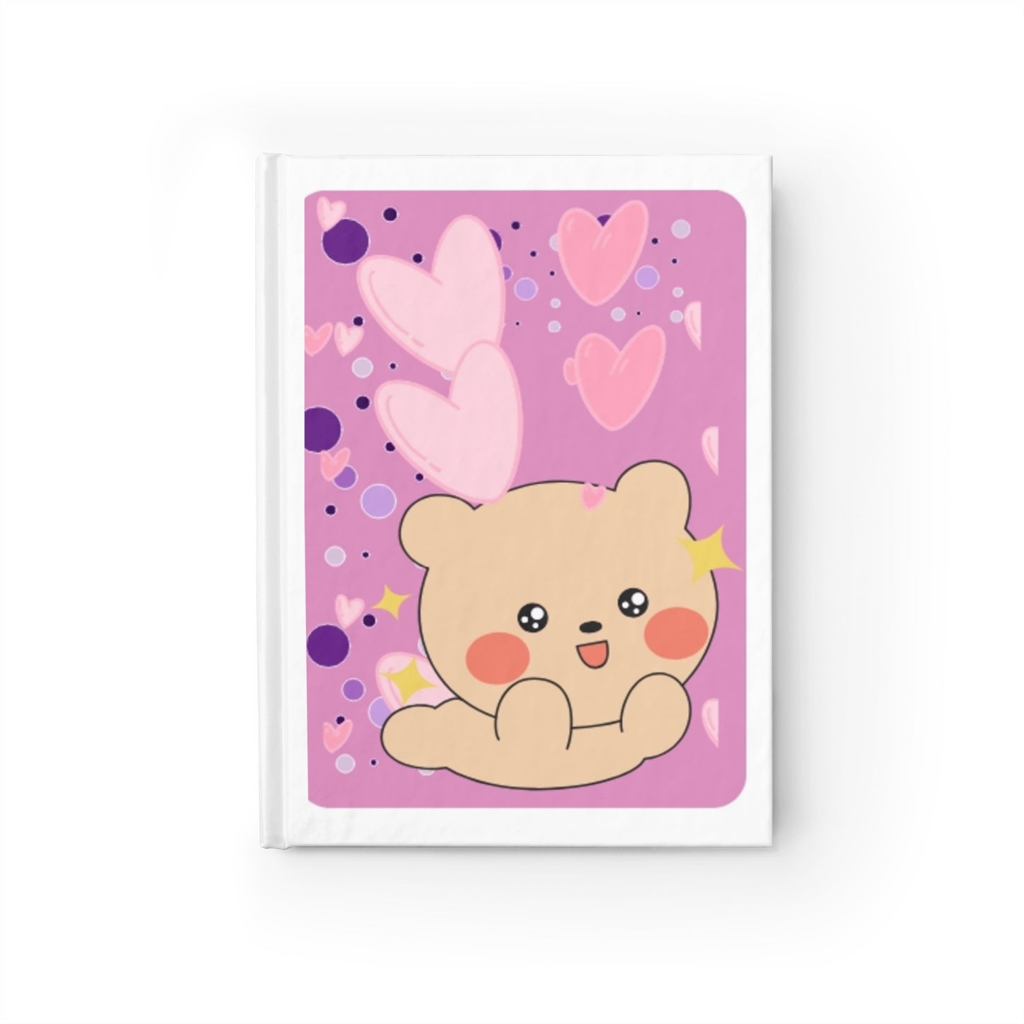 Cute Bear Heartfelt Journal, Kawaii Diary for Kids, Adorable Notebook for Gifts, Cute Stationery for Writing, Love Notes Journal