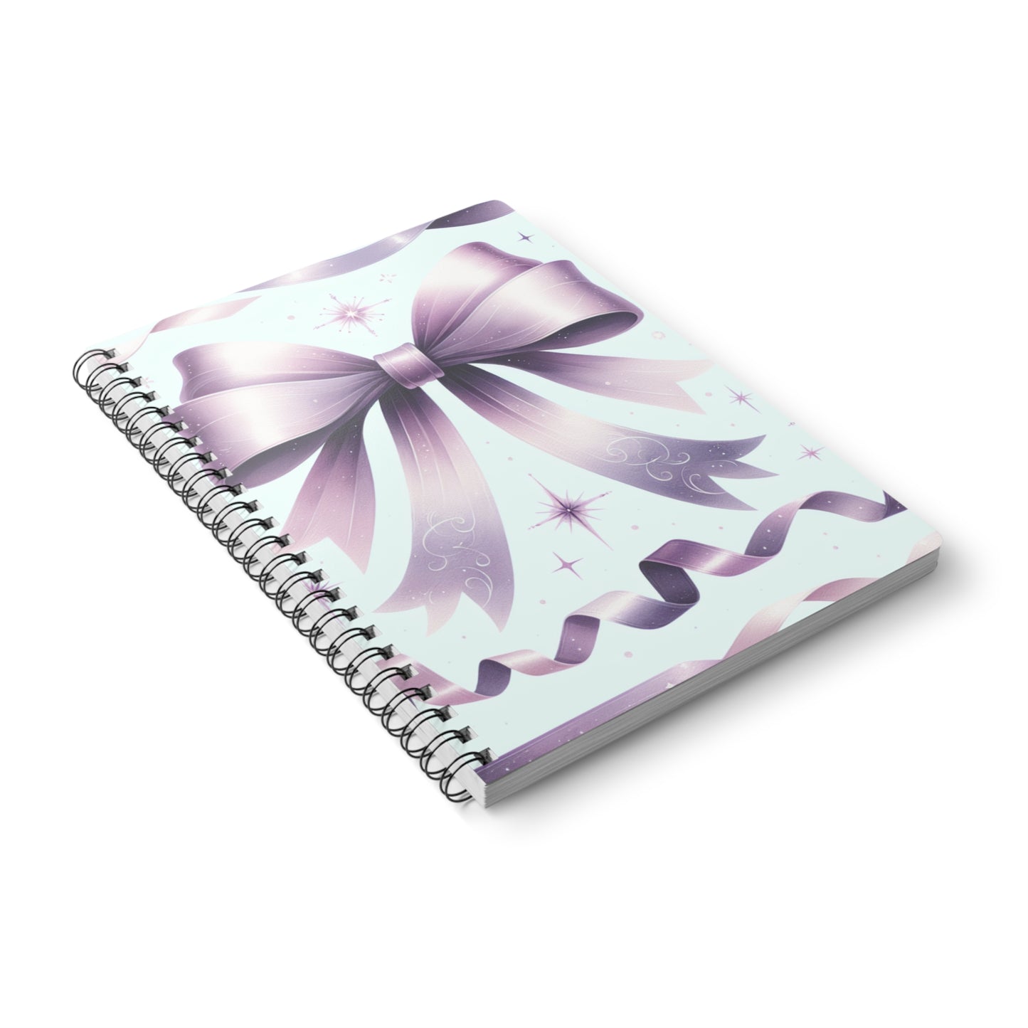 Notebook Journal, Charming Bow Design, A5 Softcover