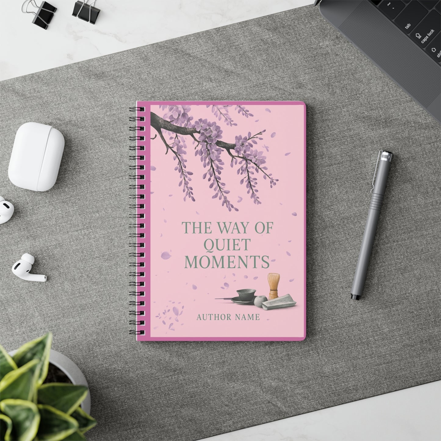 Journal - Descent Book Cover Design, A5 Softcover Notebook