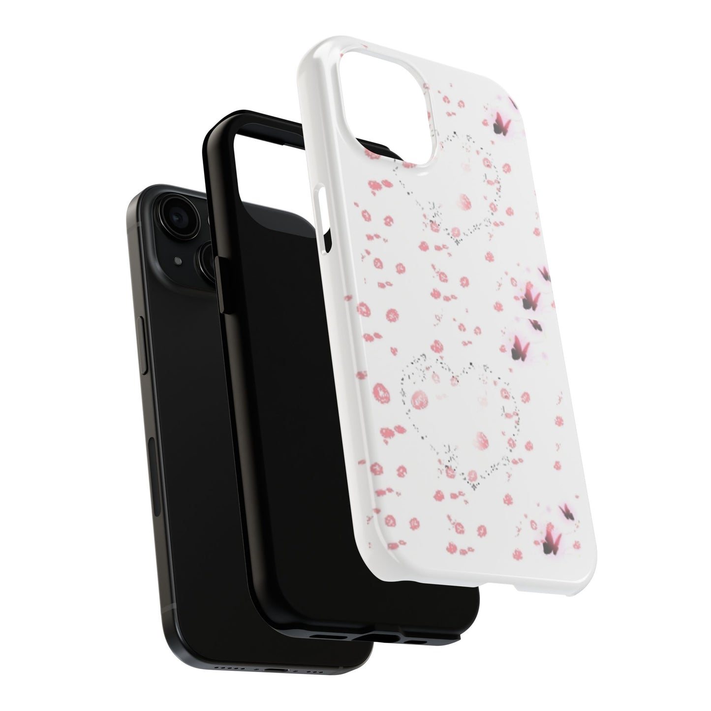 Floral Tough Phone Case - Stylish Protection for Your Device, Trendy Case, Gift Idea, Floral Design, Cute Phone Cover