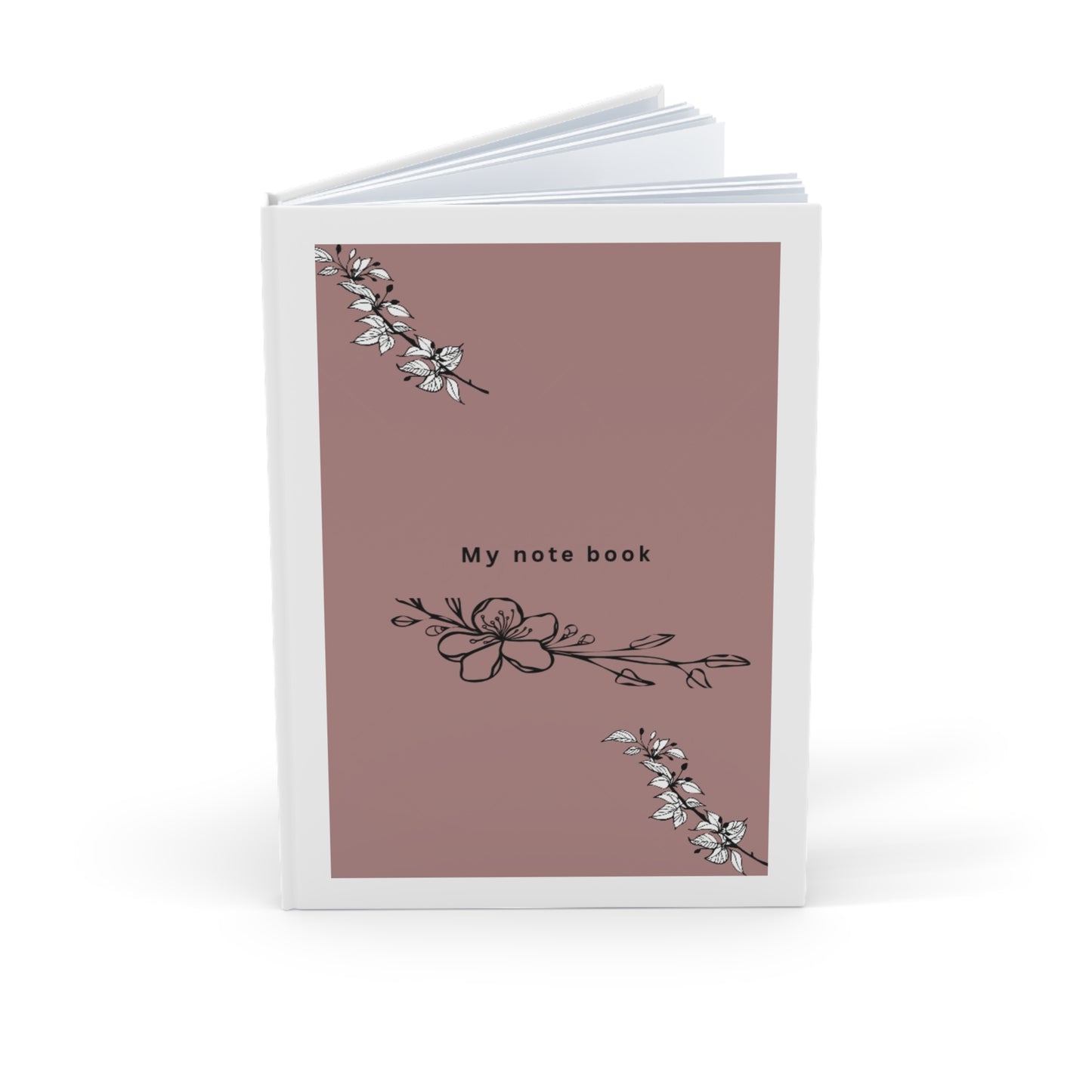 Floral Hardcover Journal | Elegant Note Book for Writers, Students, Gifts, Planning, Self-Reflection