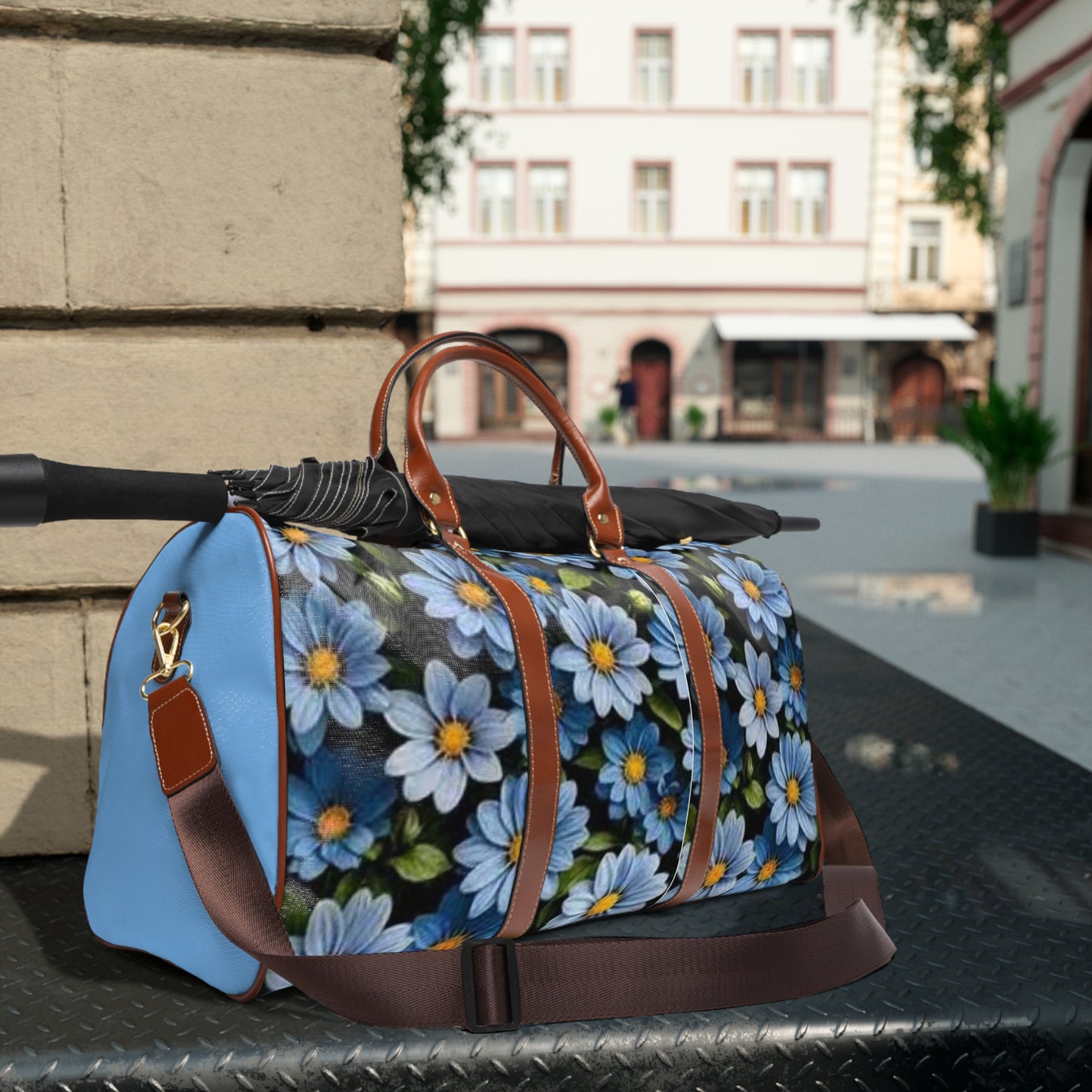 Travel Bag Simple Flower Design Waterproof