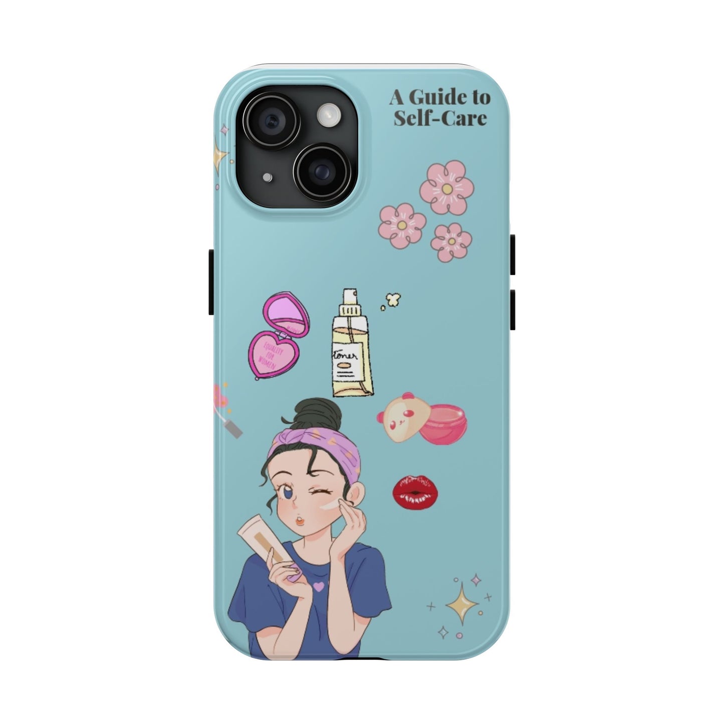 Self Care Phone Case – Inspirational Quote Aesthetic Case for iPhone & Android | Mental Health, Wellness, Positive Vibes
