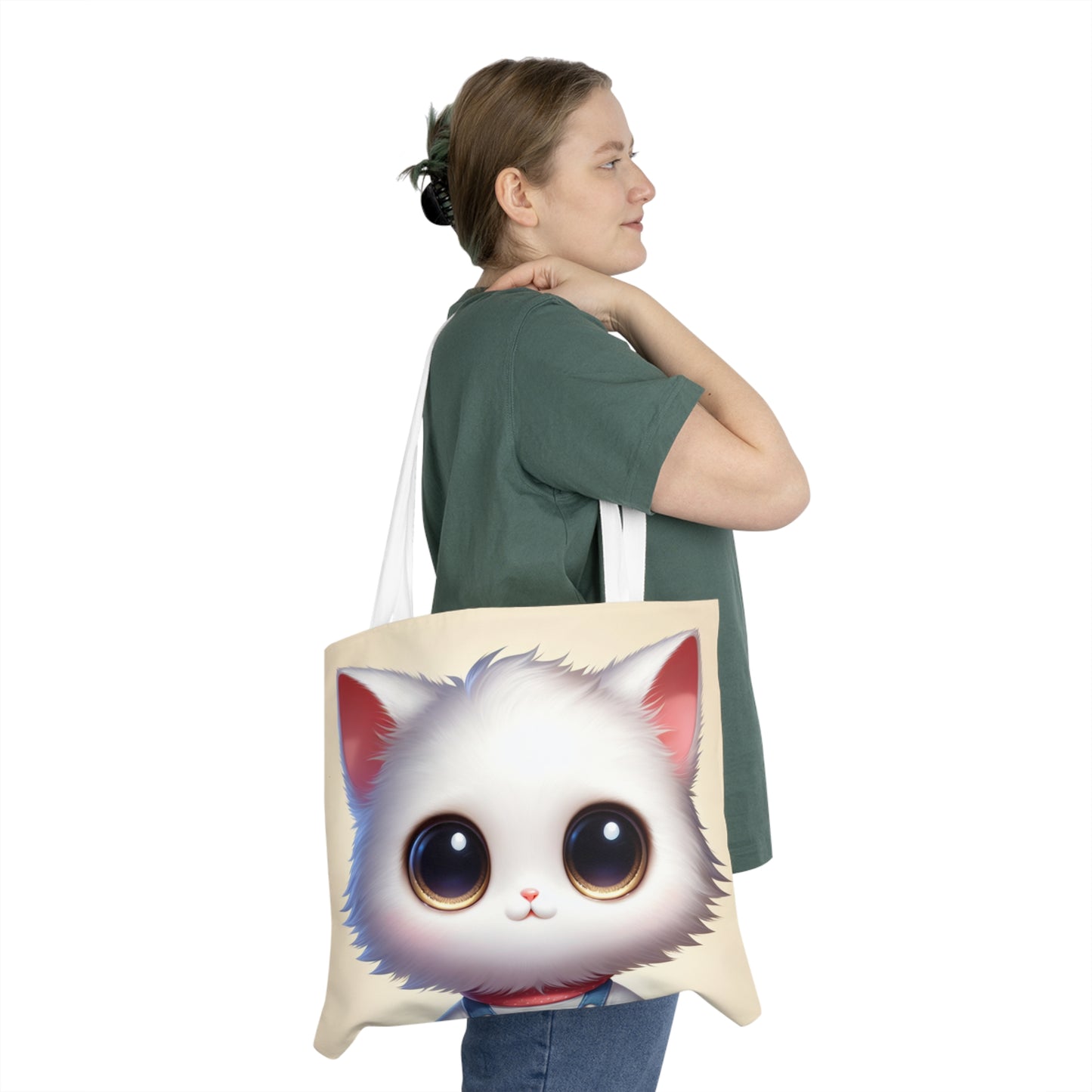 Cat Tote Bag - Cute Cat Design