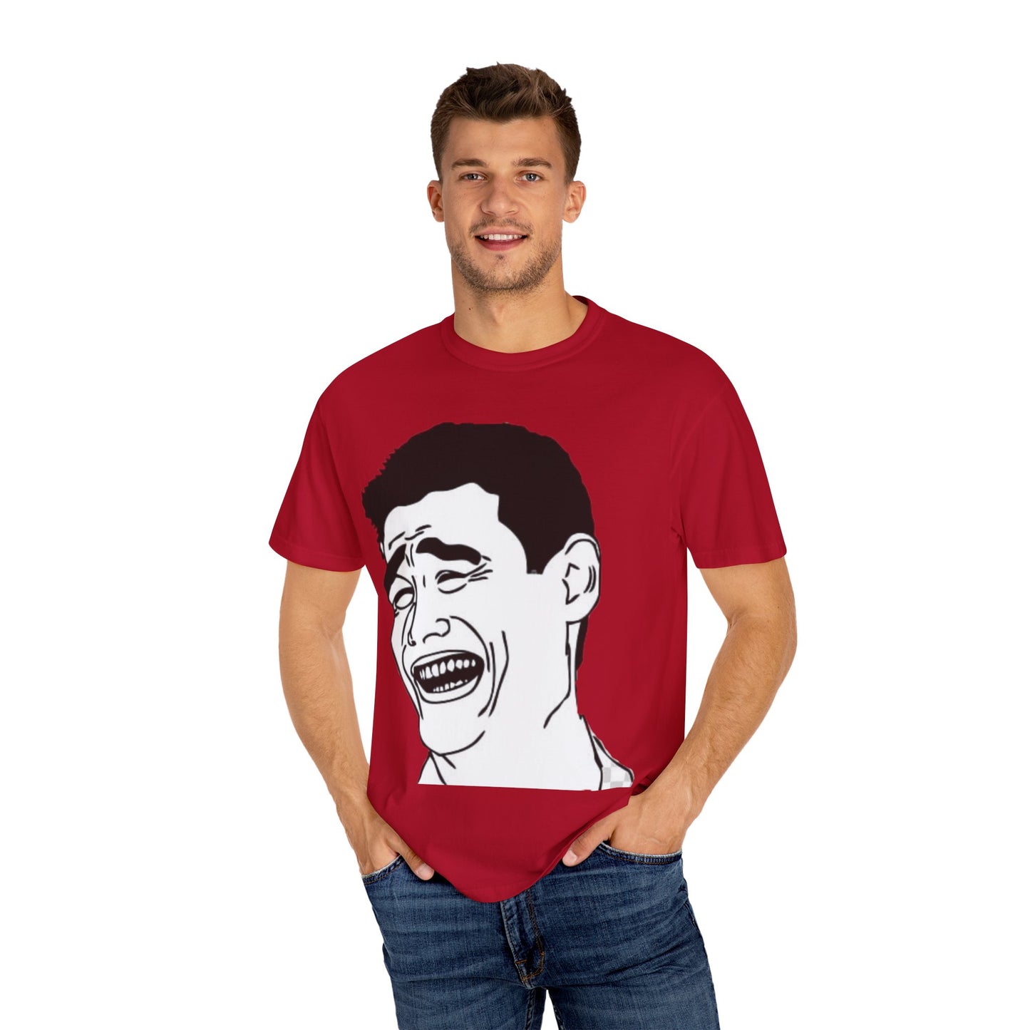 Laughing Man Meme T-Shirt – Funny Unisex Internet Graphic Tee for Meme Lovers & Trendy Streetwear Fans
