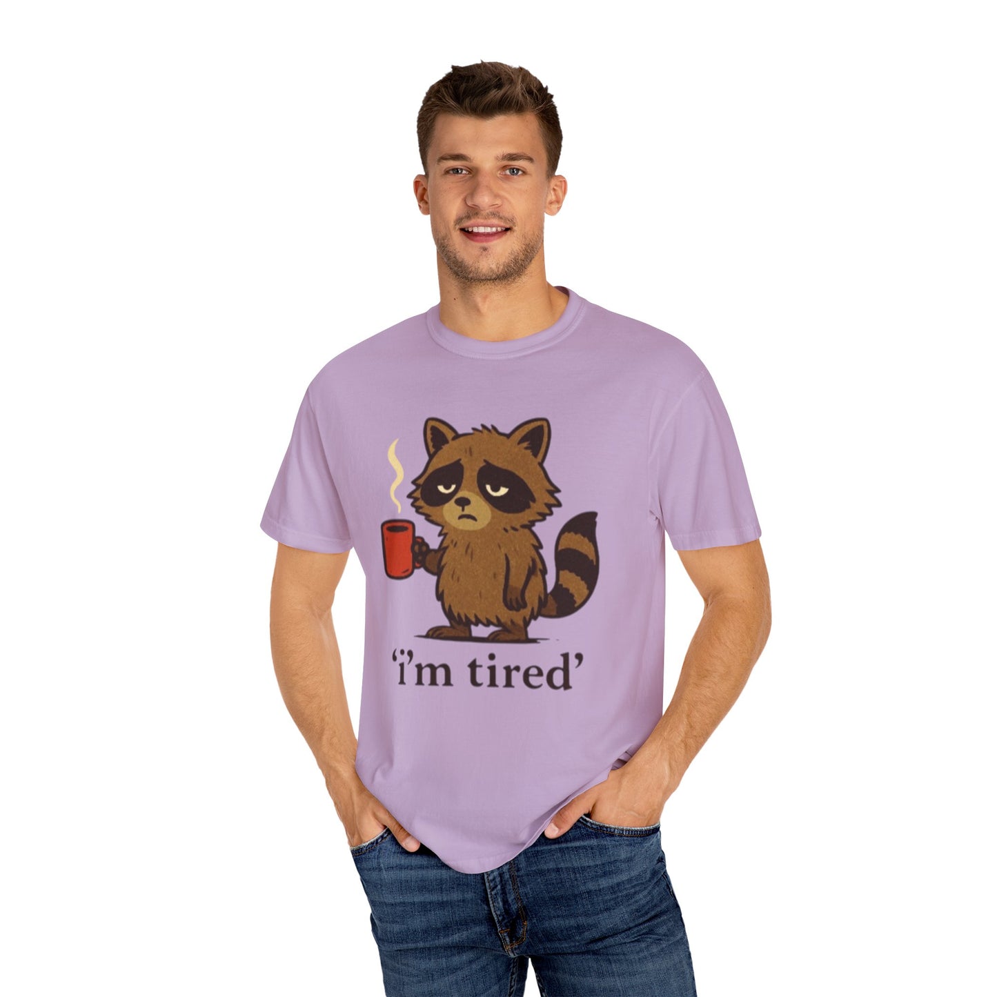 Cat T-shirt Simple Design - Unisex Garment-Dyed