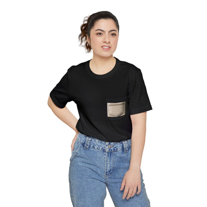 Casual Pocket T-Shirt for Everyday Wear, Unisex Summer Tee, Stylish Gift for Him/Her, Perfect for Festivals & Vacations, Minimalist Design