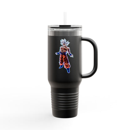 Goku Ultra Instinct Travel Mug – Anime Coffee Thermos | Saiyan MUI Stainless Steel Mug for Dragon Ball Fans