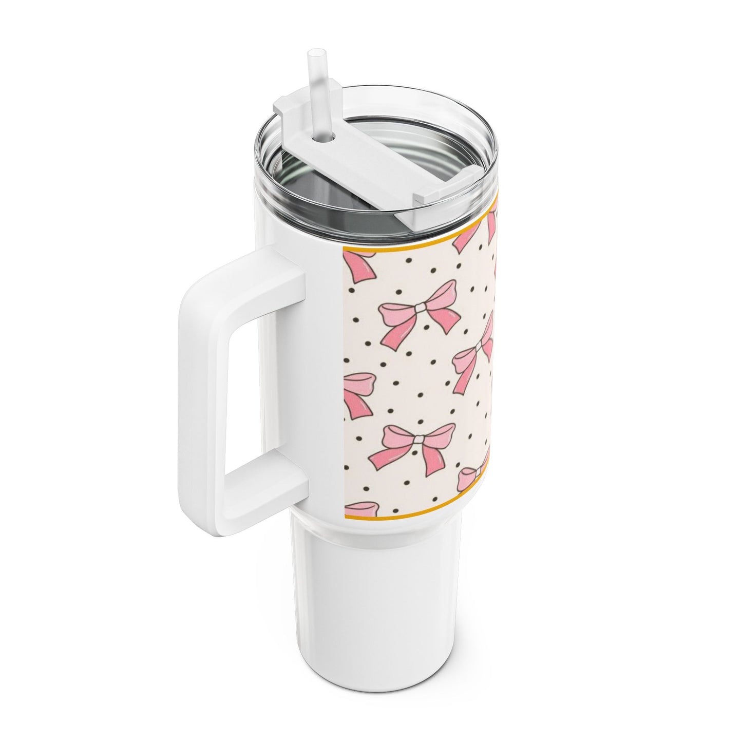 Trending Pink Bow Tumbler – Cute Aesthetic Cup for Iced Coffee, Tea & More | Perfect Gift for Girls
