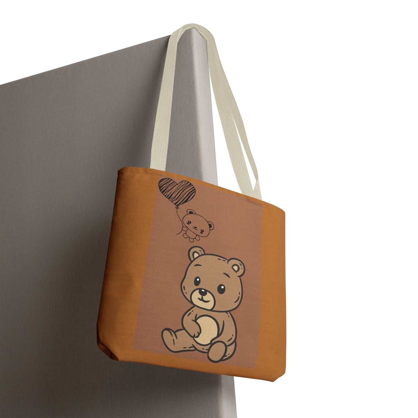 Cute Bear Tote Bag, Adorable Animal Shopper, Birthday Gift, Eco-Friendly Tote, Fun Festival Bag, Casual Everyday Use