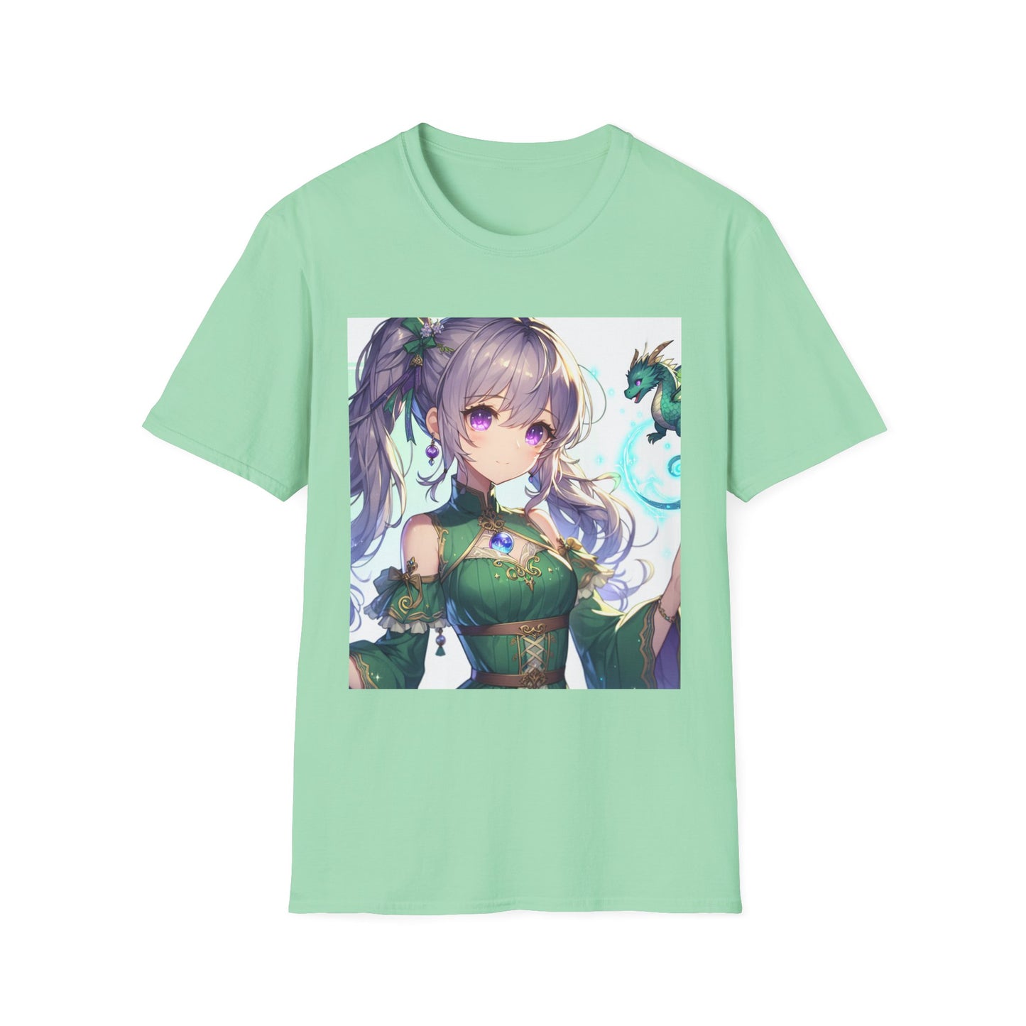 Anime Girl T-Shirt – Softstyle Japanese Graphic Tee for Otaku & Anime Fans
