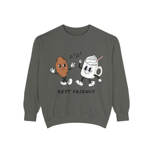 Best Friends Unisex Sweatshirt, Cozy Gift for Pet Lovers, Cute Friendship Sweatshirt, Comfortable Crewneck, Casual Outfit