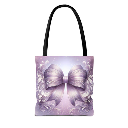 Purple Bow Tote Bag