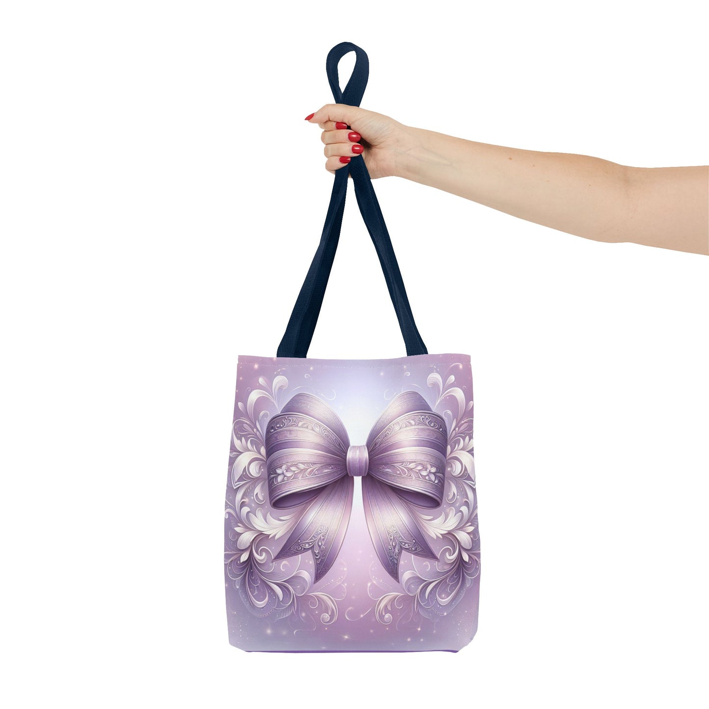 Purple Bow Tote Bag
