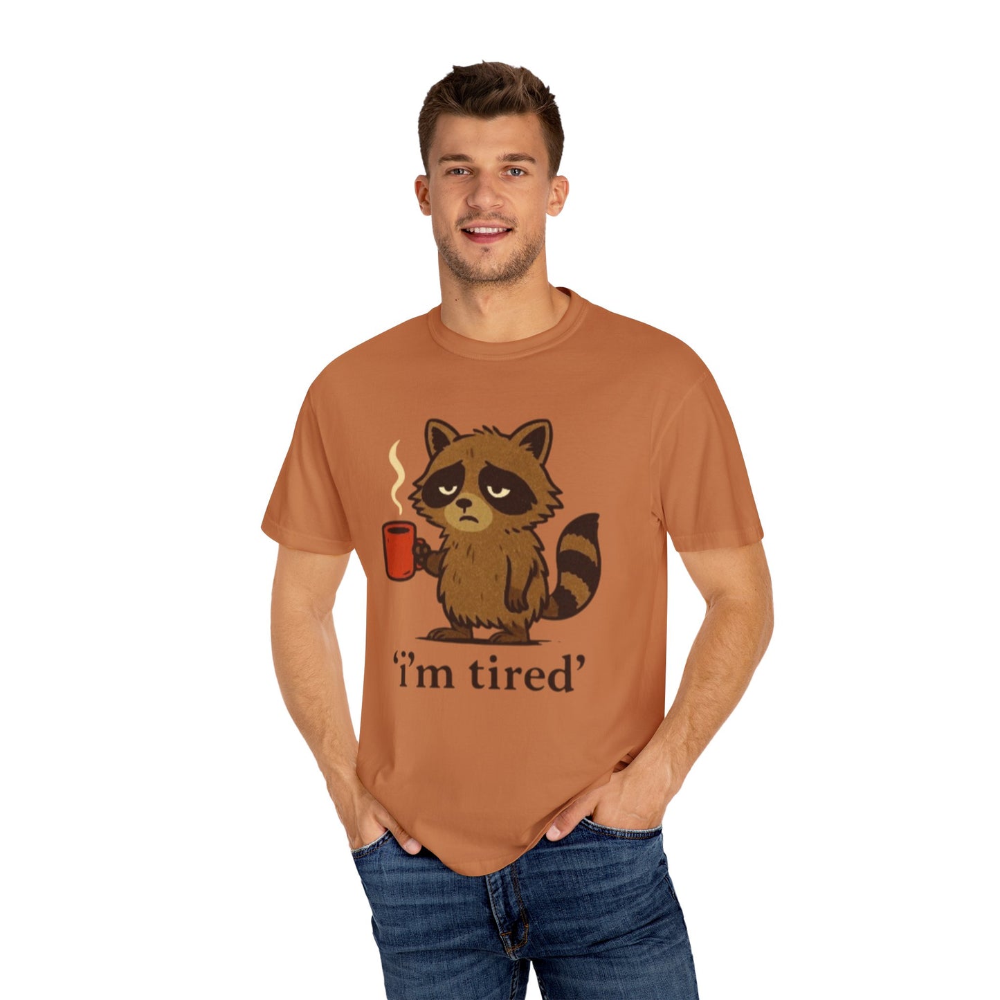 Cat T-shirt Simple Design - Unisex Garment-Dyed
