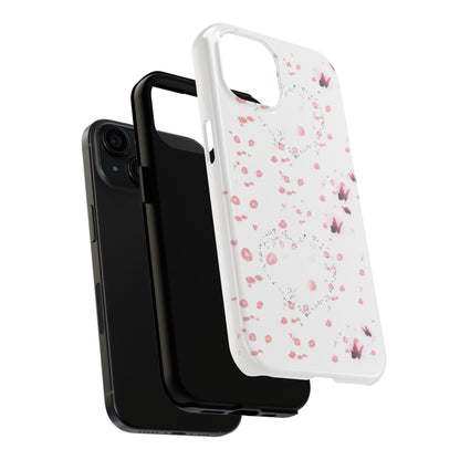 Floral Tough Phone Case - Stylish Protection for Your Device, Trendy Case, Gift Idea, Floral Design, Cute Phone Cover