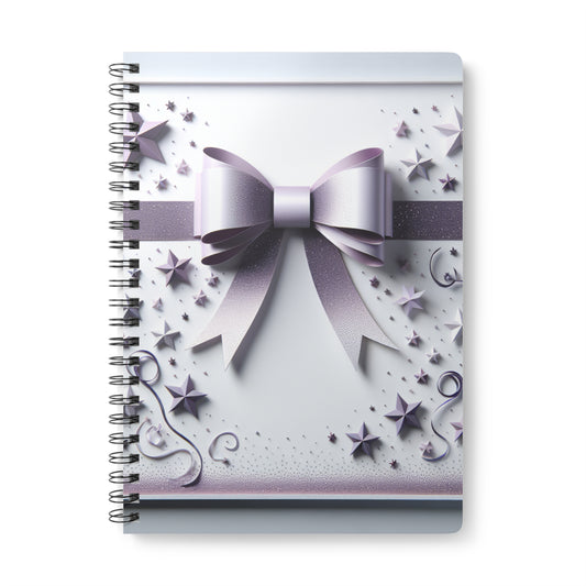 Notebook Journal - Elegant Bow Softcover A5 Gift Notebook
