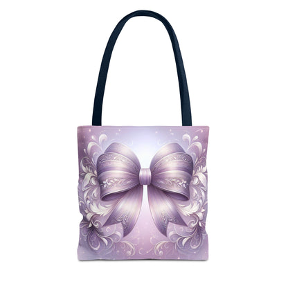 Purple Bow Tote Bag