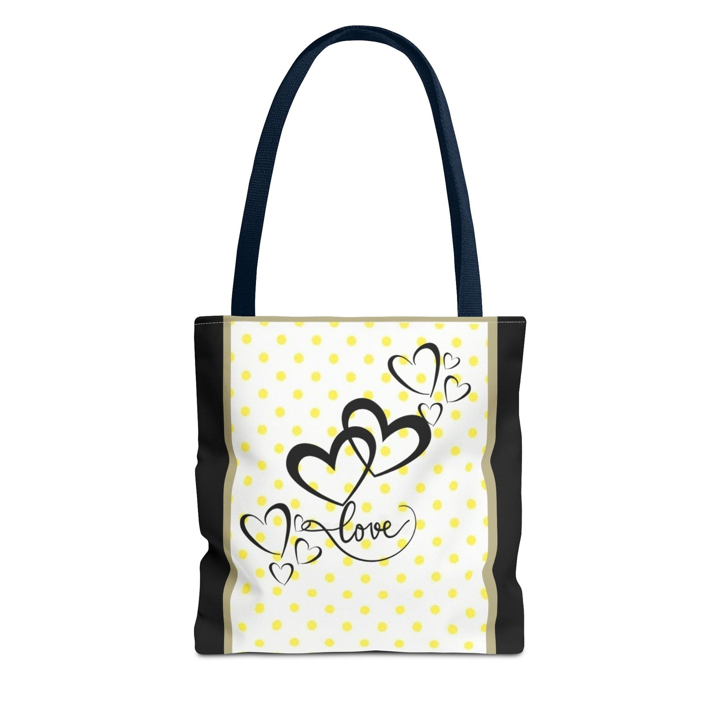 Love Polka Dot Tote Bag - Perfect for Gifts, Shopping, Beach Days, Eco-Friendly Style, Love Expressions