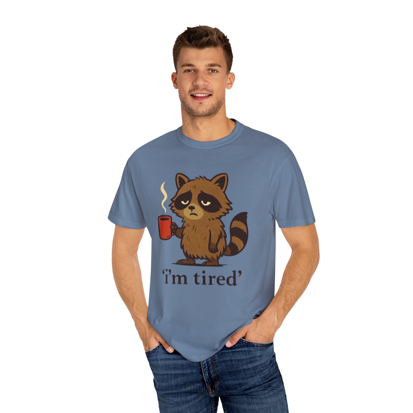 Cat T-shirt Simple Design - Unisex Garment-Dyed