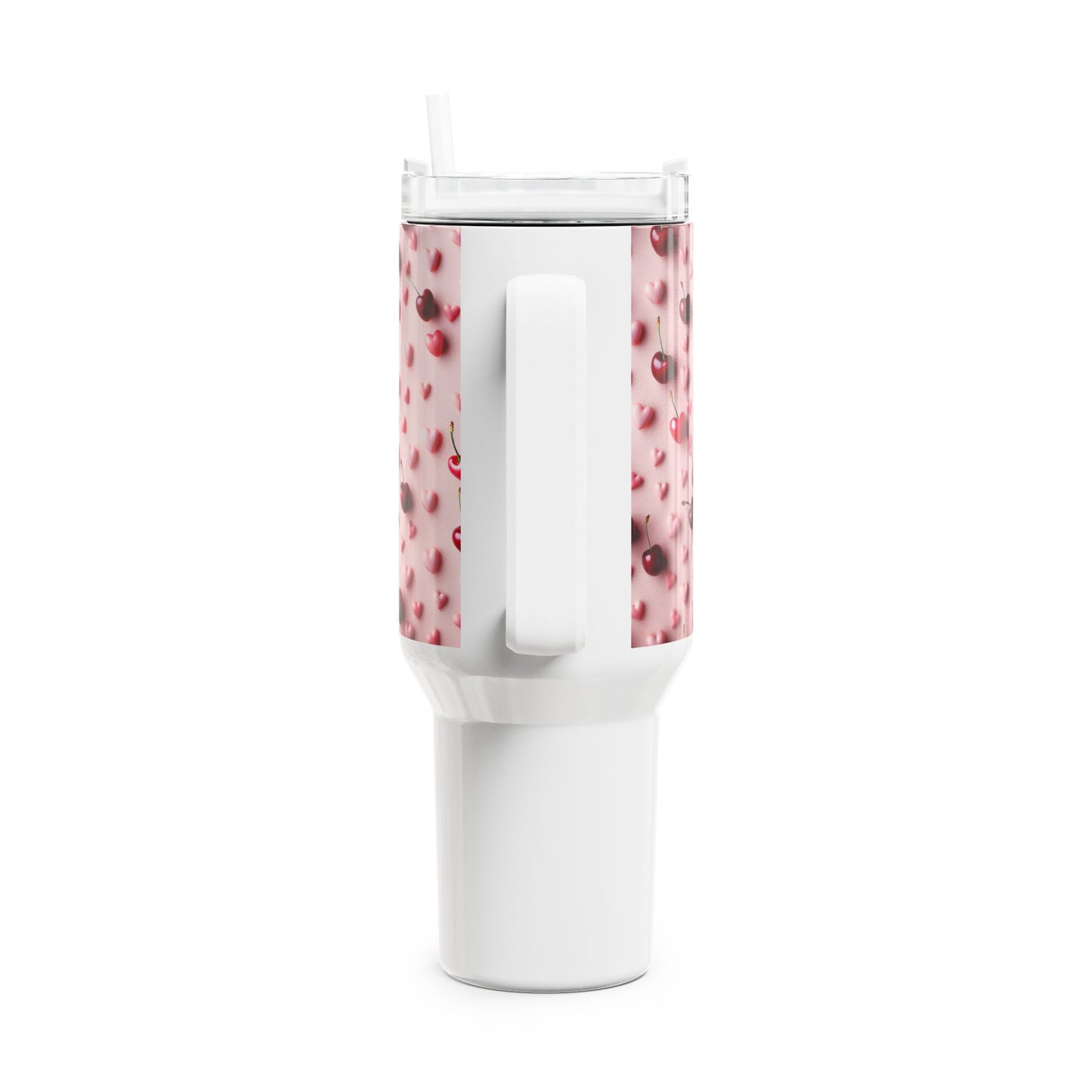 Heart Tumbler, 40oz - Cherry Red Design
