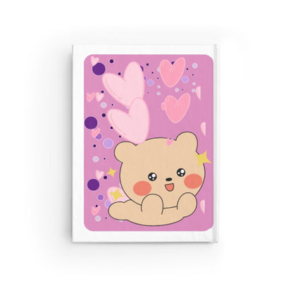 Cute Bear Heartfelt Journal, Kawaii Diary for Kids, Adorable Notebook for Gifts, Cute Stationery for Writing, Love Notes Journal