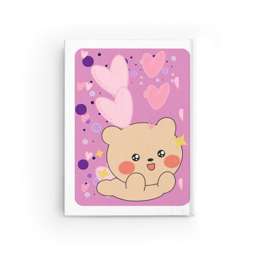 Cute Bear Heartfelt Journal, Kawaii Diary for Kids, Adorable Notebook for Gifts, Cute Stationery for Writing, Love Notes Journal