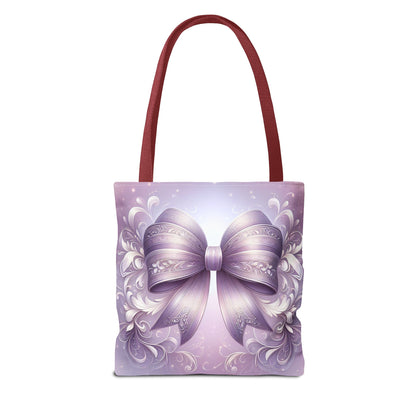 Purple Bow Tote Bag