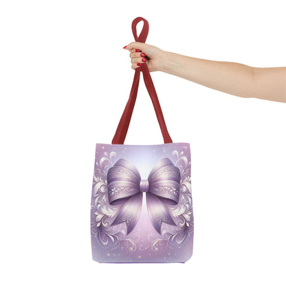 Purple Bow Tote Bag