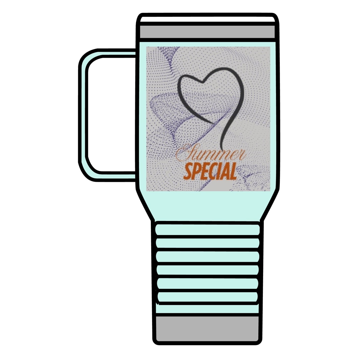 Travel Mug Summer Elegant Tumbler 20oz with Double-Wall Insulation - Stainless Steel Construction - Leak-Proof Lid - Powder Coated Finish