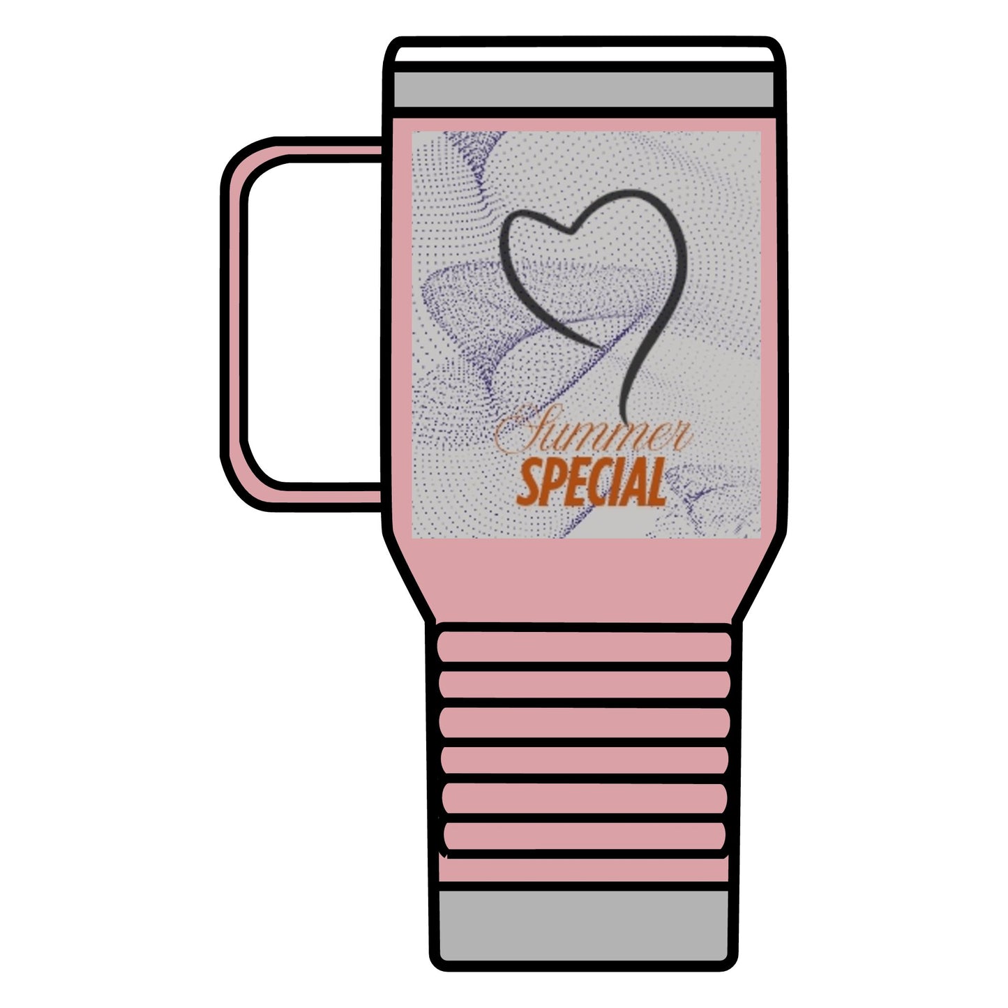 Travel Mug Summer Elegant Tumbler 20oz with Double-Wall Insulation - Stainless Steel Construction - Leak-Proof Lid - Powder Coated Finish