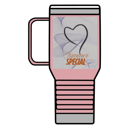 Travel Mug Summer Elegant Tumbler 20oz with Double-Wall Insulation - Stainless Steel Construction - Leak-Proof Lid - Powder Coated Finish