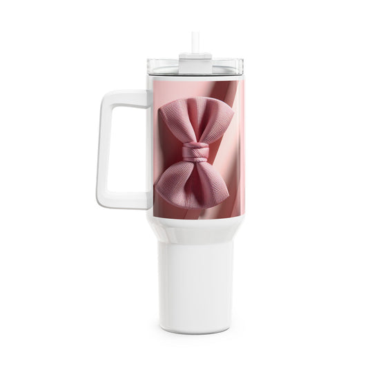 Pink Bow Tumbler, 40oz - Trending Design Mug