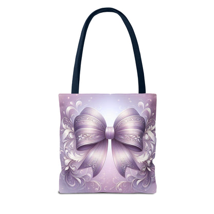 Purple Bow Tote Bag