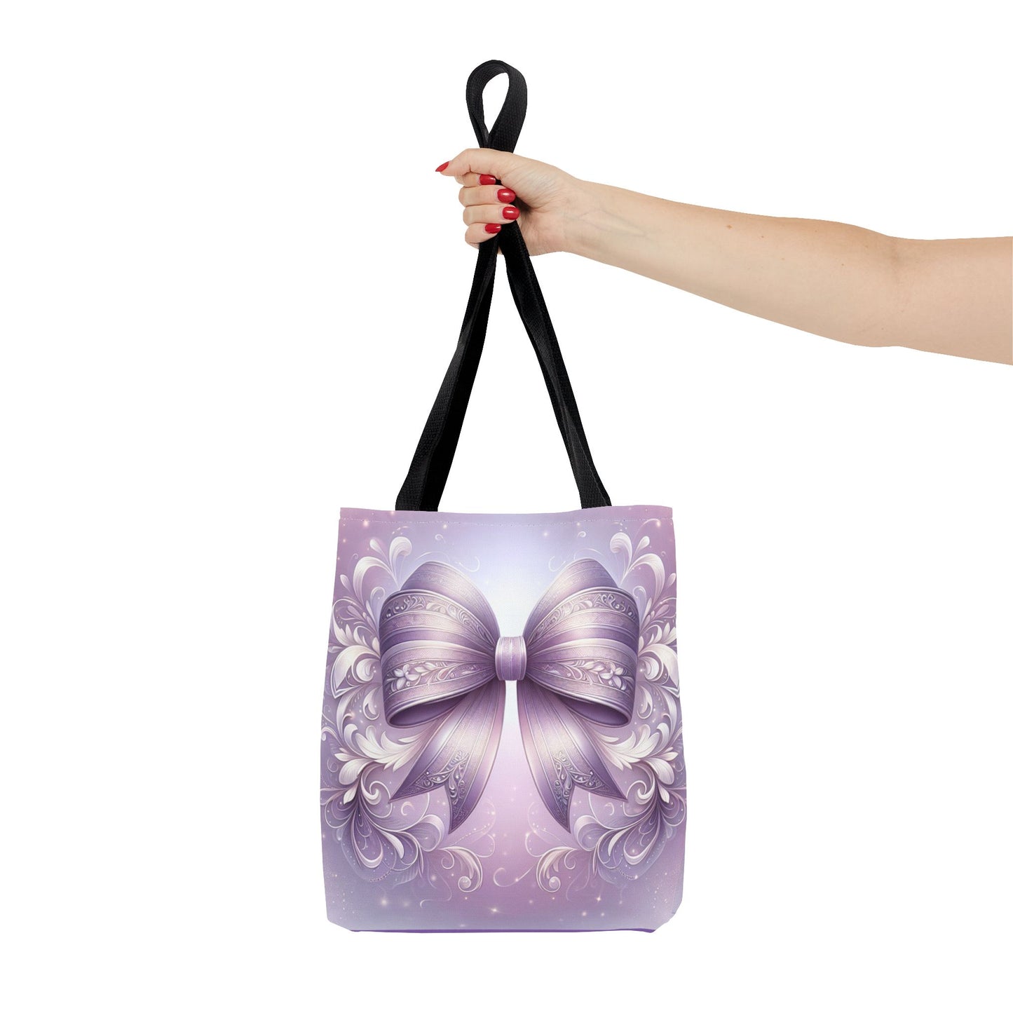 Purple Bow Tote Bag
