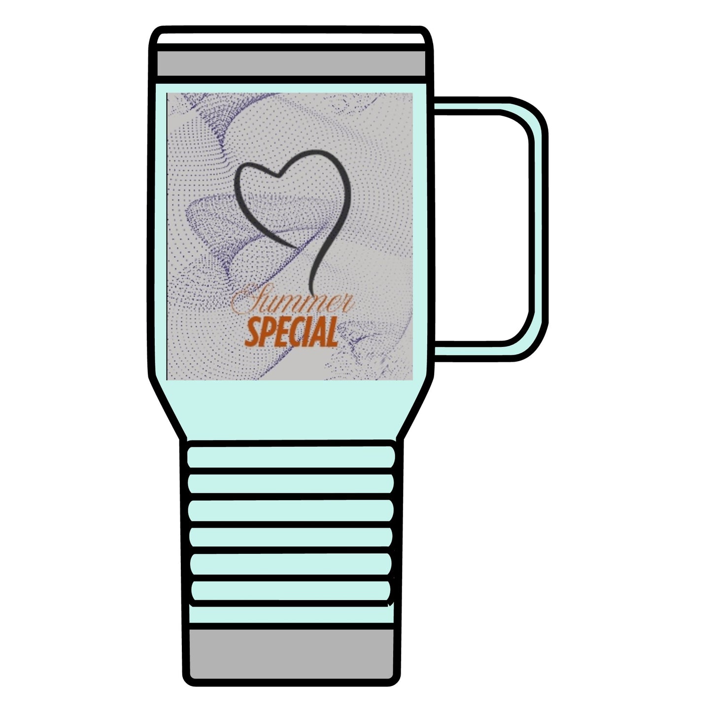 Travel Mug Summer Elegant Tumbler 20oz with Double-Wall Insulation - Stainless Steel Construction - Leak-Proof Lid - Powder Coated Finish