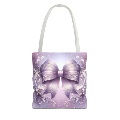 Purple Bow Tote Bag