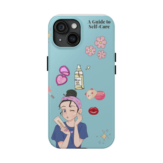 Self Care Phone Case – Inspirational Quote Aesthetic Case for iPhone & Android | Mental Health, Wellness, Positive Vibes