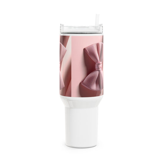 Pink Bow Tumbler, 40oz - Trending Design Mug