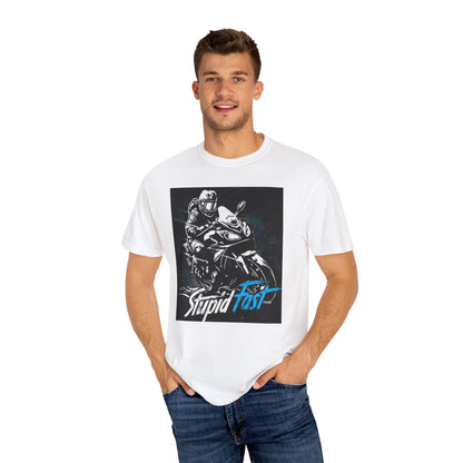 Stupid Fast Motorcycle T-Shirt, Unisex Tee for Bike Lovers, Perfect Gift for Riders, Casual Wear, Motorcycle Racing Apparel