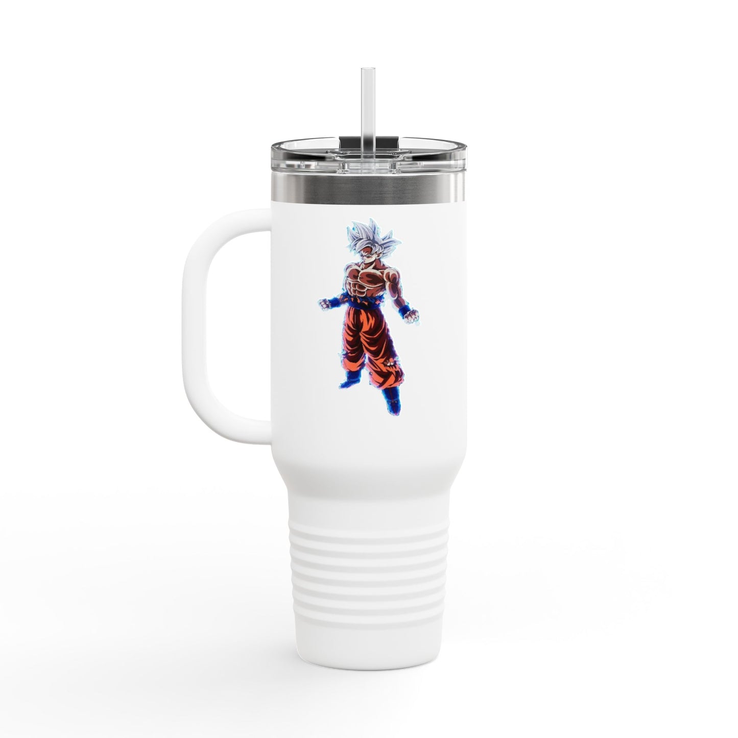Goku Ultra Instinct Travel Mug – Anime Coffee Thermos | Saiyan MUI Stainless Steel Mug for Dragon Ball Fans