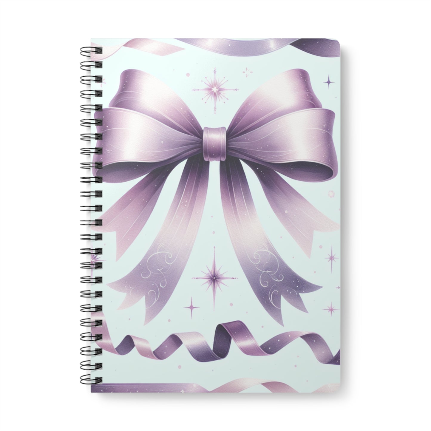 Notebook Journal, Charming Bow Design, A5 Softcover