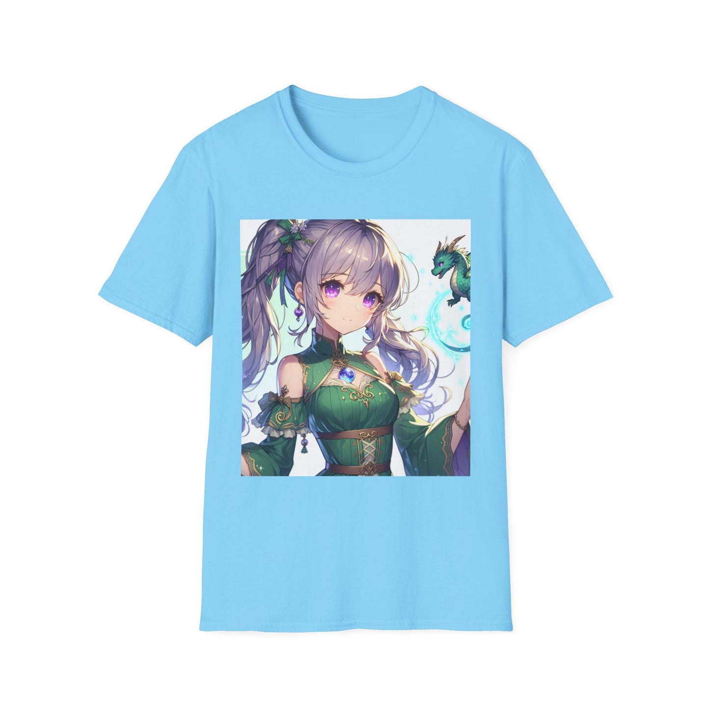 Anime Girl T-Shirt – Softstyle Japanese Graphic Tee for Otaku & Anime Fans