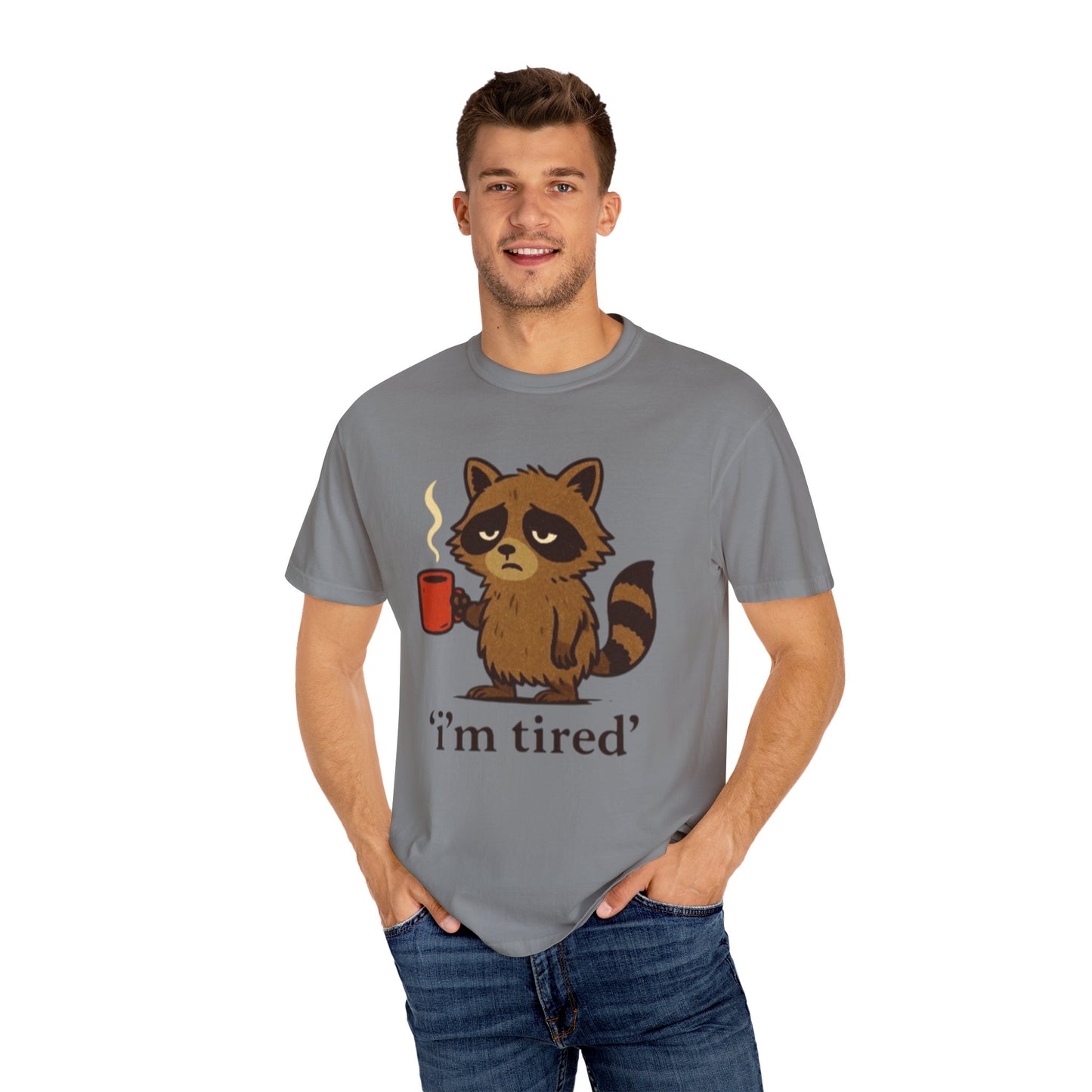 Cat T-shirt Simple Design - Unisex Garment-Dyed