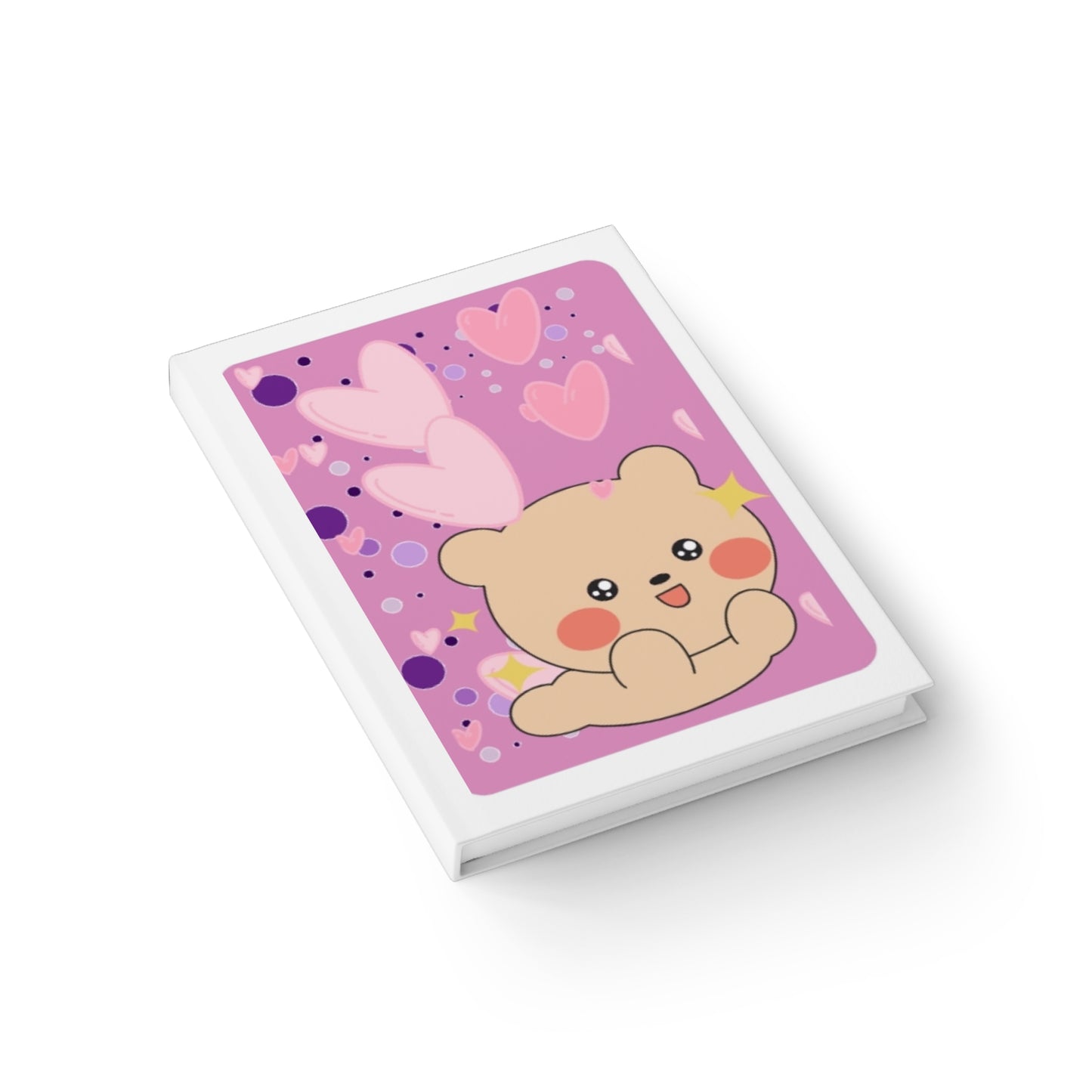 Cute Bear Heartfelt Journal, Kawaii Diary for Kids, Adorable Notebook for Gifts, Cute Stationery for Writing, Love Notes Journal