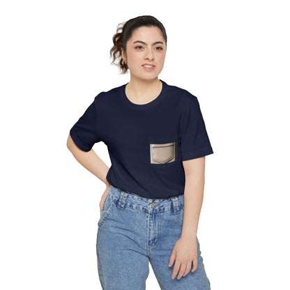 Casual Pocket T-Shirt for Everyday Wear, Unisex Summer Tee, Stylish Gift for Him/Her, Perfect for Festivals & Vacations, Minimalist Design