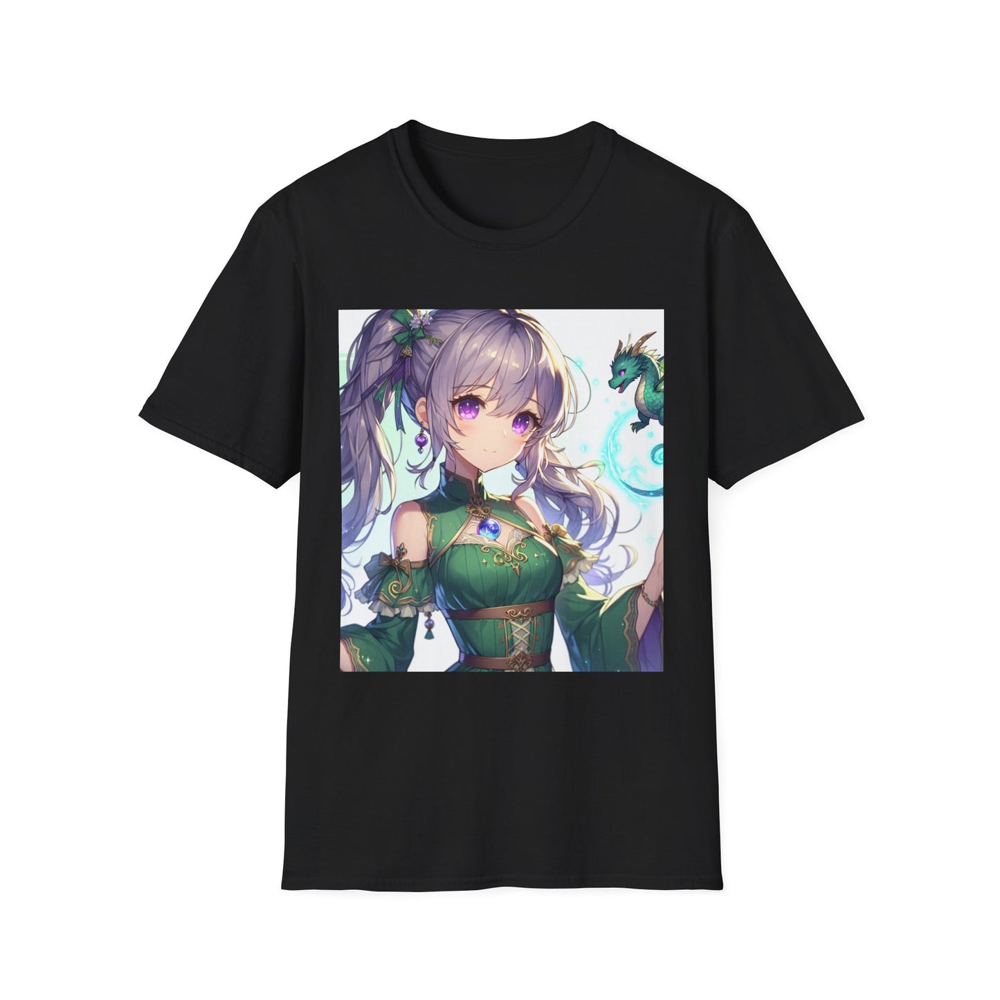 Anime Girl T-Shirt – Softstyle Japanese Graphic Tee for Otaku & Anime Fans