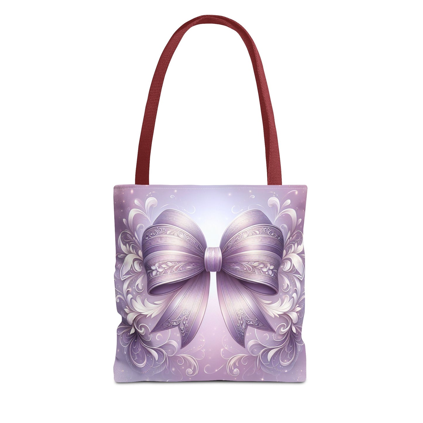 Purple Bow Tote Bag